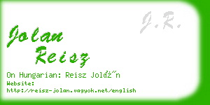 jolan reisz business card